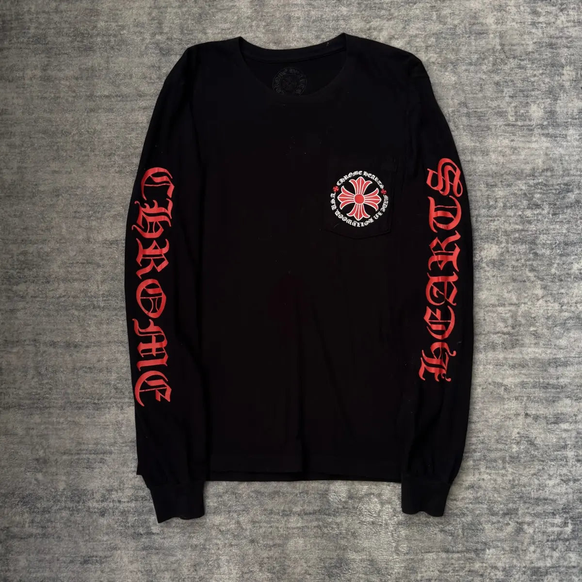 Chrome Hearts Long Sleeve Black Red